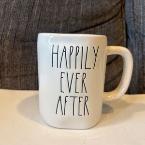 Rae Dunn Cream Mug - Happily Ever After